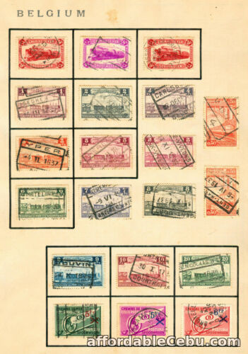 1st picture of 1934-1938 BELGIUM BELGIE BELGIQUE Chemins De Fer Spoorwegen Postage Stamps For Sale in Cebu, Philippines