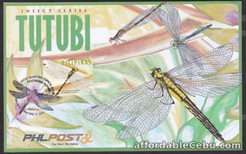 1st picture of Philippines 2015 Philpost Folder with DRAGONFLY Postcard and History of Philpost For Sale in Cebu, Philippines