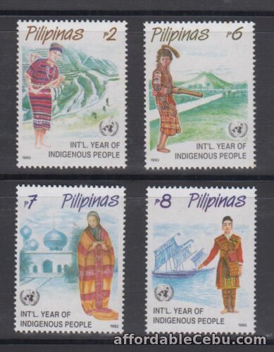 1st picture of Philippine Stamps 1993 Tribal Costumes (Year of Indigenous People) complete set For Sale in Cebu, Philippines