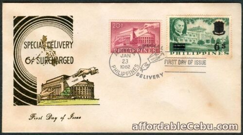 1st picture of Philippine 1962 Special Delivery 6¢ Surcharged FDC - A For Sale in Cebu, Philippines