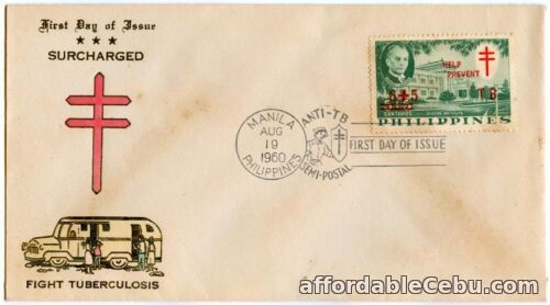 1st picture of Philippine 1960 Surcharged Fight Tuberculosis FDC For Sale in Cebu, Philippines
