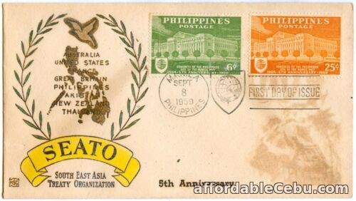 1st picture of Philippine 1959 SEATO 5th Anniversary FIRST DAY COVER For Sale in Cebu, Philippines
