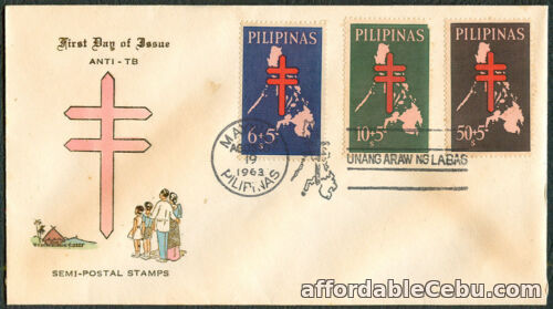 1st picture of 1963 Philippines ANTI-TB SEMI-POSTAL First Day Cover - B For Sale in Cebu, Philippines