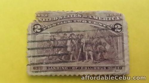1st picture of 2 cents stamp USA Landing of Columbus 1892 For Sale in Cebu, Philippines