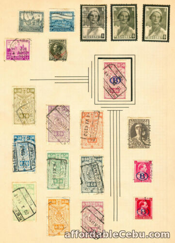 1st picture of 1935-1944 BELGIUM BELGIE BELGIQUE Chemins De Fer Spoorwegen Postage Stamps For Sale in Cebu, Philippines