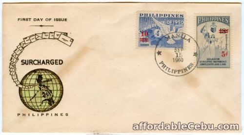 1st picture of Philippine 1960 Surcharged FDC For Sale in Cebu, Philippines