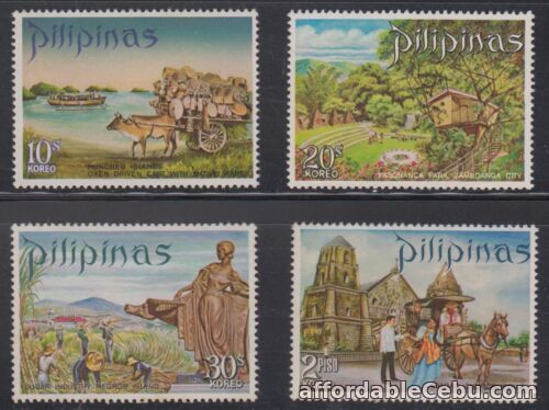 1st picture of Philippine Stamps 1970 Tourism Series 1 Complete set MNH slight toning For Sale in Cebu, Philippines
