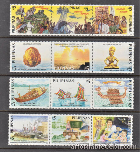 1st picture of Philippine Stamps 2000 Millennium Series 1 to 4 Complete sets MNH For Sale in Cebu, Philippines