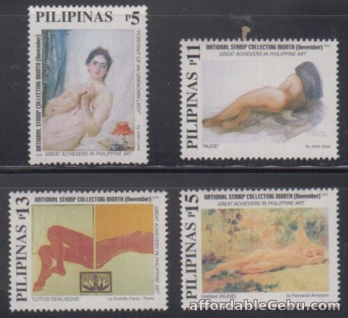 1st picture of Philippine Stamps 2000 Nude Paintings ( Juan Luna, Jose Joya,Fernando Amorsolo,C For Sale in Cebu, Philippines