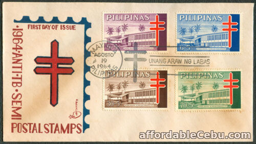 1st picture of 1964 Philippines ANTI-TB SEMI-POSTAL First Day Cover - B For Sale in Cebu, Philippines