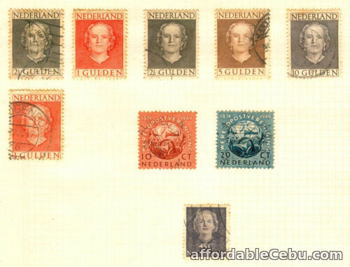 1st picture of 1949 NETHERLANDS Queen Juliana, 75th Anniv. World Postal Union POSTAGE STAMPS For Sale in Cebu, Philippines