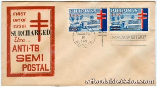 1st picture of Philippine 1965 Surcharged Use Anti-TB Semi-Postal FDC For Sale in Cebu, Philippines