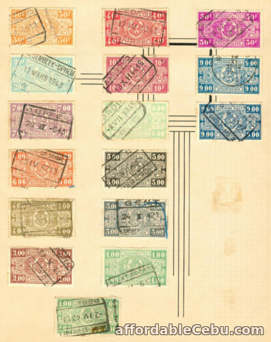 1st picture of 1941-1948 BELGIUM BELGIE BELGIQUE Chemins De Fer Spoorwegen Postage Stamps For Sale in Cebu, Philippines