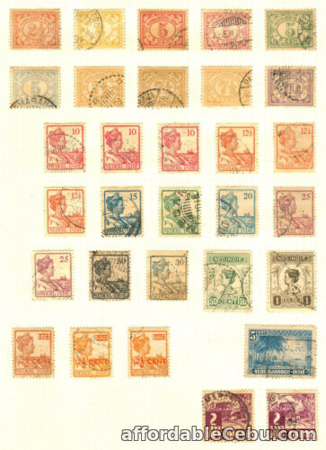 1st picture of NETHERLANDS INDIES Numeral Stamps, Queen Wihelmina, Rice Field POSTAGE STAMPS For Sale in Cebu, Philippines