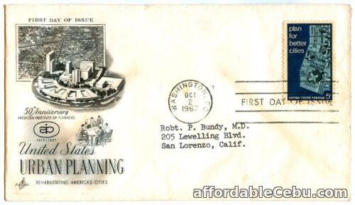 1st picture of Washington D.C. 50th Anniversary of UNITED STATES Urban Planning 1967 FDC For Sale in Cebu, Philippines