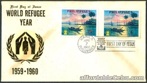 1st picture of Philippine 1960 World Refugee Year FDC - A For Sale in Cebu, Philippines