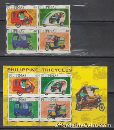 1st picture of Philippine Stamps 2013 Philippine Tricycles Complete set, MNH For Sale in Cebu, Philippines