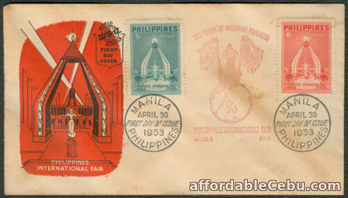 1st picture of 1953 PHILIPPINES INTERNATIONAL FAIR First Day Cover For Sale in Cebu, Philippines