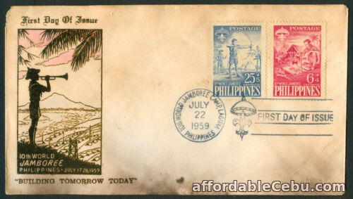 1st picture of 1959 Philippines 10th World Jamboree First Day Cover C For Sale in Cebu, Philippines