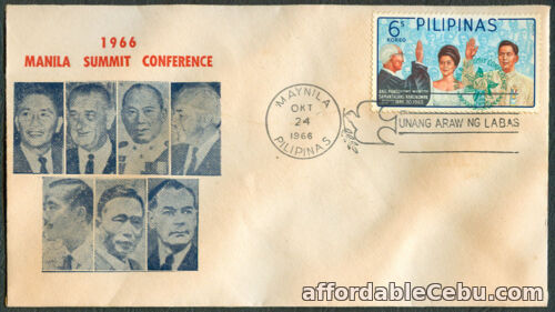 1st picture of 1966 Philippines MANILA SUMMIT CONFERENCE First Day Cover - A For Sale in Cebu, Philippines