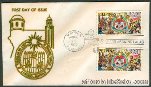 1st picture of 1972 Philippines TIMBULAN NG LAYA AT DIWANG DAKILA First Day Cover For Sale in Cebu, Philippines
