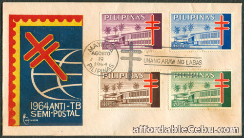 1st picture of 1964 Philippines ANTI-TB SEMI-POSTAL First Day Cover - A For Sale in Cebu, Philippines