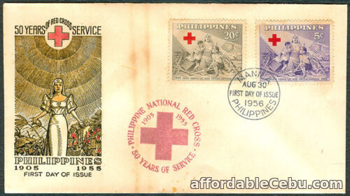 1st picture of 1956 Philippines 50 Years Of RED CROSS Service FIRST DAY COVER For Sale in Cebu, Philippines