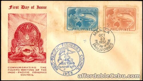 1st picture of Philippine 1952 4th Meeting of the Indo-Pacific Fisheries Council FDC – B For Sale in Cebu, Philippines
