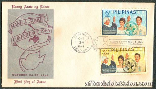 1st picture of 1966 Philippines MANILA SUMMIT CONFERENCE First Day Cover - B For Sale in Cebu, Philippines