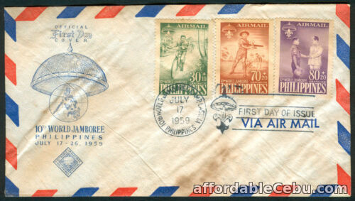1st picture of 1959 Philippines 10th World Jamboree First Day Cover H For Sale in Cebu, Philippines