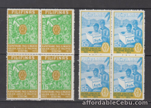 1st picture of Philippine Stamps 1973 Boy Scouts 50th Anniversary, perforate set, Blocks of 4, For Sale in Cebu, Philippines
