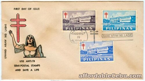 1st picture of Philippine 1962 Use Anti-TB Semi-Postal Stamps and Save a Life FDC For Sale in Cebu, Philippines
