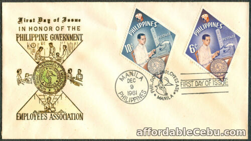 1st picture of 1961 In Honor Of The PHILIPPINE GOVERNMENT EMPLOYEES ASSOCIATION First Day Cover For Sale in Cebu, Philippines