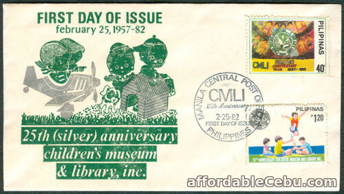 1st picture of Philippines 25th ANNIVERSARY CHILDREN'S MUSEUM & LIBRARY Inc. 1957-1982 FDC For Sale in Cebu, Philippines