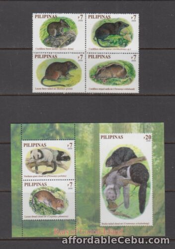 1st picture of Philippine Stamps 2008 Rodents of Luzon Island, Complete set, MNH For Sale in Cebu, Philippines