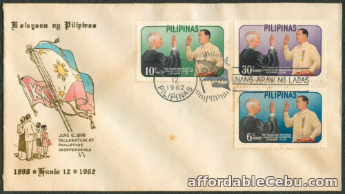 1st picture of 1962 KALAYAAN NG PILIPINAS (Philippine Independence) FIRST DAY COVER - B For Sale in Cebu, Philippines