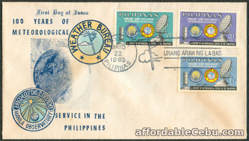 1st picture of 100 YEARS OF WORLD METEOROLOGICAL Service In The Philippines 1965 FDC For Sale in Cebu, Philippines