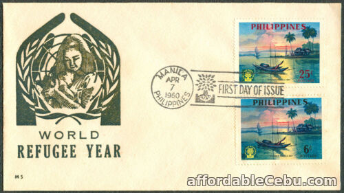 1st picture of 1960 Philippines COMMEMORATING THE WORLD REFUGEE YEAR First Day Cover - C For Sale in Cebu, Philippines