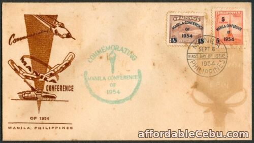 1st picture of Philippine 1954 Commemorating The Manila Conference FDC - D For Sale in Cebu, Philippines
