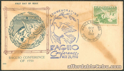 1st picture of 1950 Philippines Commemorating BAGUIO CONFERENCE First Day Cover - C For Sale in Cebu, Philippines