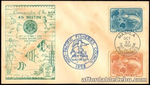 1st picture of Philippine 1952 4th Meeting of the Indo-Pacific Fisheries Council FDC – F For Sale in Cebu, Philippines