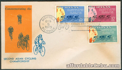 1st picture of 1965 Philippines SECOND ASIAN CYCLING CHAMPIONSHIP First Day Cover - B For Sale in Cebu, Philippines