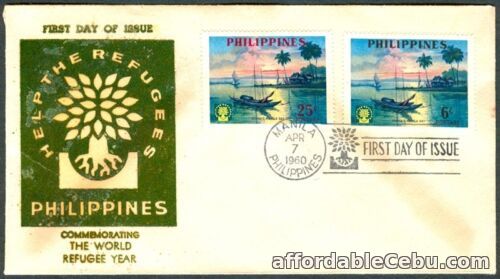 1st picture of Philippine 1960 Commemorating the World Refugee Year FDC For Sale in Cebu, Philippines