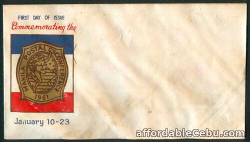 1st picture of 1961 Honoring The Manila Postal Conference First Day Cover D For Sale in Cebu, Philippines