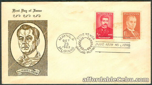 1st picture of 1963 Philippines PRES. MANUEL L. QUEZON First Day Cover - D For Sale in Cebu, Philippines
