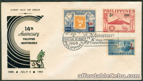 1st picture of 1960 14th Anniversary Of PHILIPPINE INDEPENDENCE First Day Cover For Sale in Cebu, Philippines