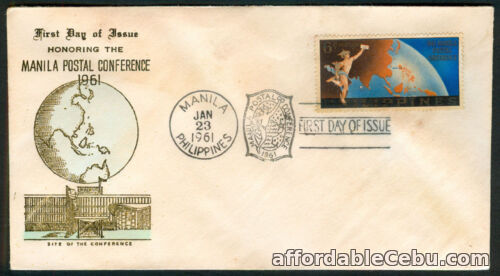 1st picture of 1961 Honoring The Manila Postal Conference First Day Cover A For Sale in Cebu, Philippines