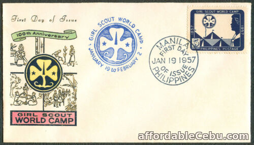 1st picture of 1967 Philippines GIRL SCOUT WORLD CAMP 100TH ANNIVERSARY First Day Cover - B For Sale in Cebu, Philippines