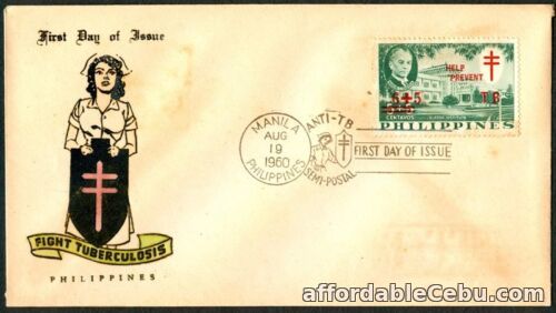 1st picture of Philippine 1960 Fight Tuberculosis FDC For Sale in Cebu, Philippines