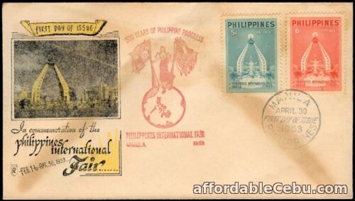 1st picture of 1953 In Commemoratives of the Philippines International Fair FDC For Sale in Cebu, Philippines